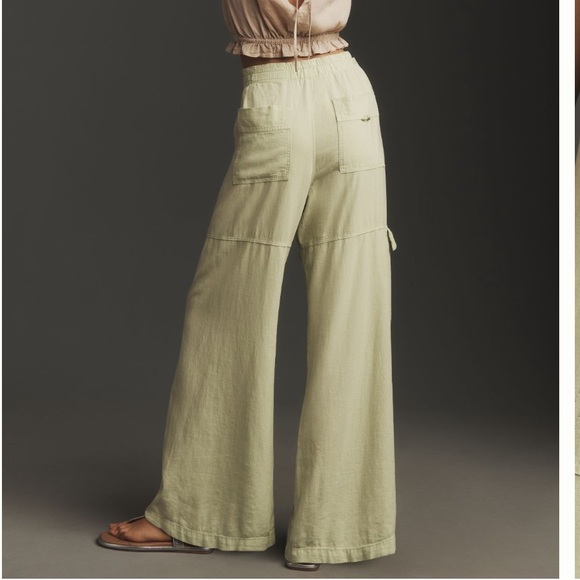Anthropologie Pilcro Linen Beach Cargo Pants - Picture 4 of 17